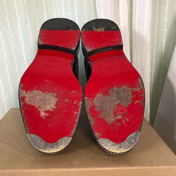 Authentic Louboutin black leather Chelsea boot size - Picture 12 of 16